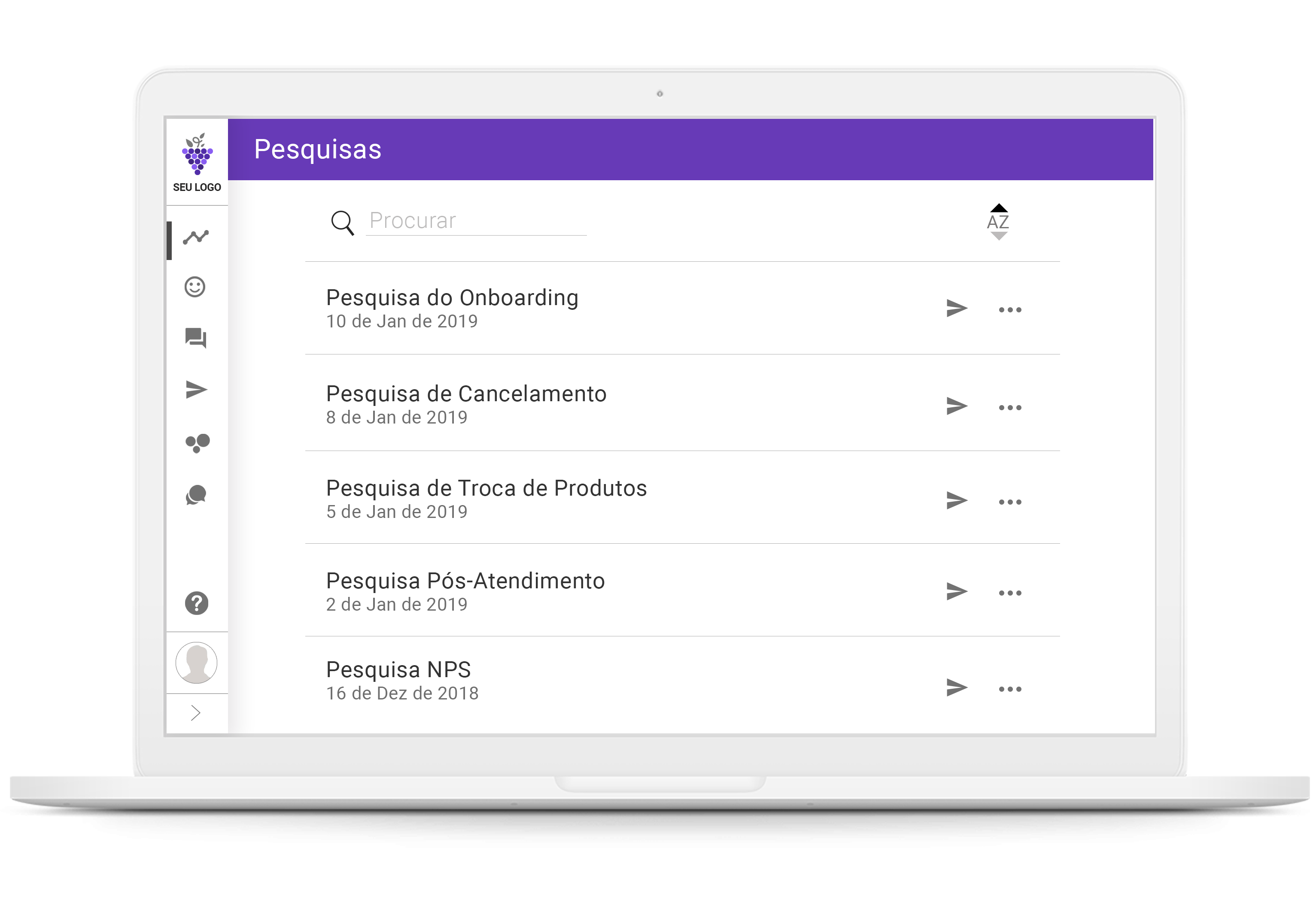 Pesquisas ilimitadas para RH